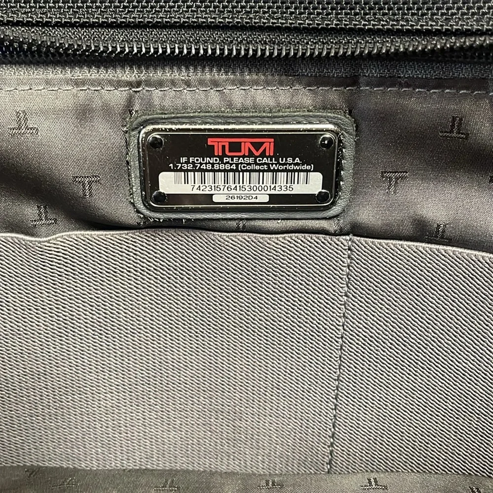 Tumi FXT Ballistic Black Nylon Pushlock Briefcase Messenger Laptop Bag